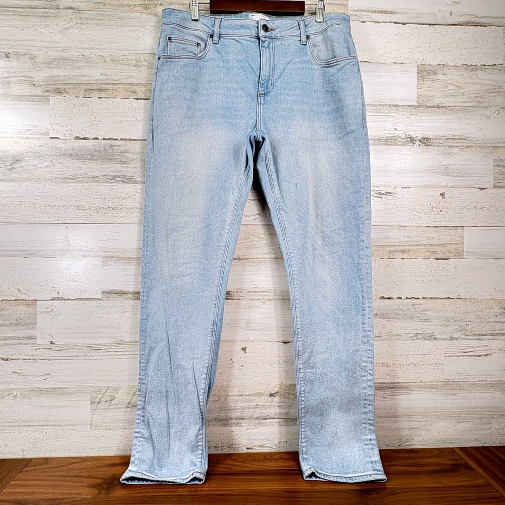 ASOS‎ DESIGN Slim Jeans Mens 36x32 Light Wash Blue Stretch Denim Casual Y2K